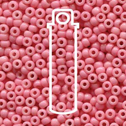 Miyuki 8/0 Rocaille Bead - 8-94463 - Duracoat Opaque Dyed Pink - 22gm Tube