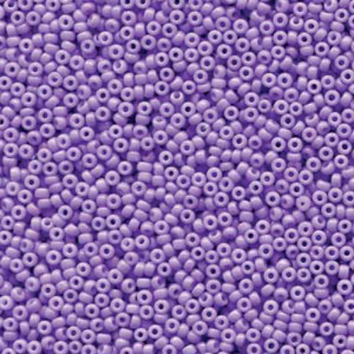 Miyuki 15/0 Rocaille Bead - 15-94488 - Duracoat Opaque Dyed Pale Purple - 125gm Bag