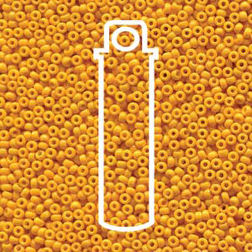 Miyuki 15/0 Rocaille Bead - 15-94453 - Duracoat Opaque Dyed Yellow - 8.2gm Tube