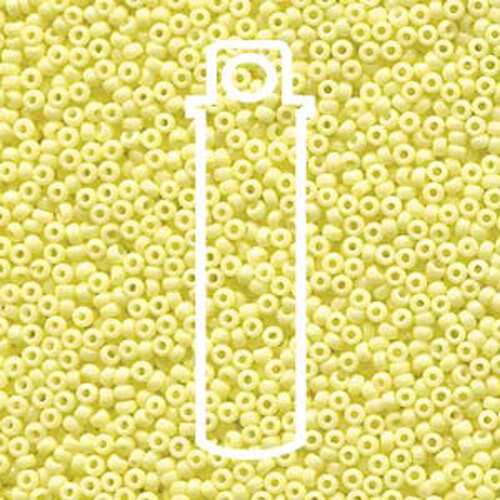 Miyuki 11/0 Rocaille Bead - 11-94451 - Duracoat Opaque Dyed Pale Yellow - 23gm Tube