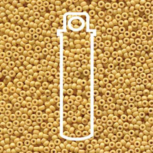 Miyuki 11/0 Rocaille Bead - 11-94452 - Duracoat Opaque Dyed Cream - 23gm Tube