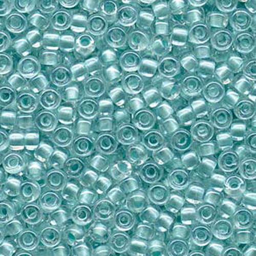 Miyuki 6/0 Rocaille Bead - 6-94610 - Inside Dyed Pearlized Aqua - 100gm Bag