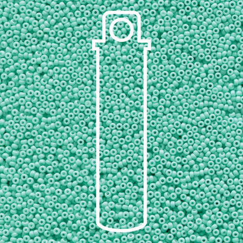 Miyuki 15/0 Rocaille Bead - 15-94472 - Duracoat Opaque Dyed Seafoam - 8.2gm Tube