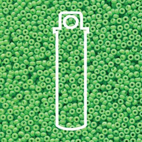 Miyuki 15/0 Rocaille Bead - 15-94476 - Duracoat Opaque Dyed Grass - 8.2gm Tube