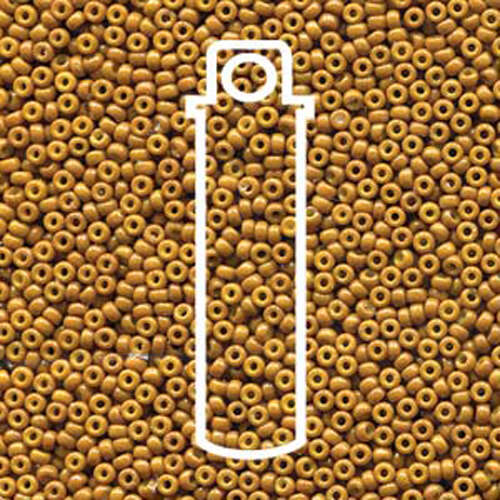 Miyuki 11/0 Rocaille Bead - 11-94460 - Duracoat Opaque Dyed Yellow Olive - 23gm Tube