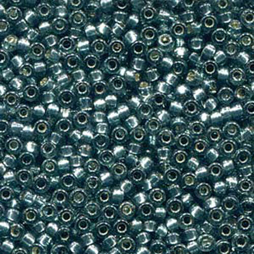 Miyuki 8/0 Rocaille Bead - 8-94275 - Duracoat Silver Lined Dyed Dark Green - 125gm Bag
