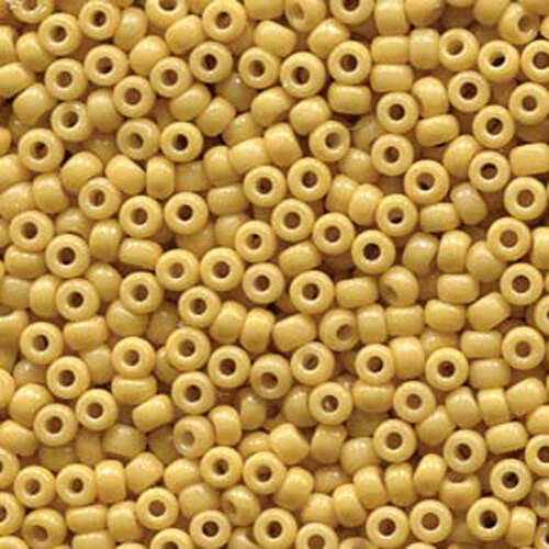 Miyuki 8/0 Rocaille Bead - 8-94452 - Duracoat Opaque Dyed Cream - 125gm Bag