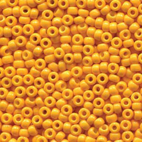 Miyuki 8/0 Rocaille Bead - 8-94453 - Duracoat Opaque Dyed Yellow - 125gm Bag