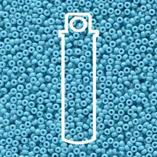 Miyuki 11/0 Rocaille Bead - 11-94478 - Duracoat Opaque Dyed Aqua Blue - 23gm Tube