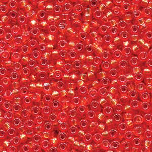 Miyuki 6/0 Rocaille Bead - 6-94264 - Duracoat Silver Lined Dyed Pumpkin - 100gm Bag