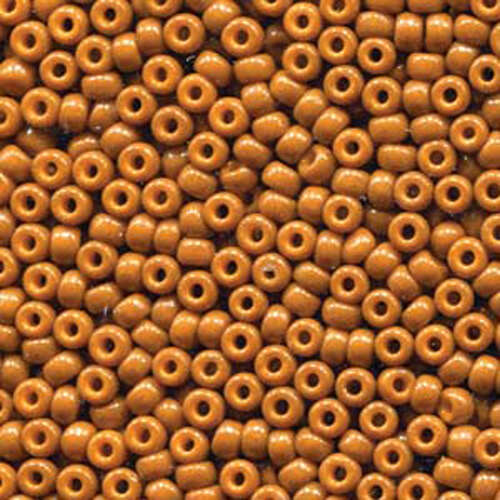 Miyuki 8/0 Rocaille Bead - 8-94458 - Duracoat Opaque Dyed Red Brown - 125gm Bag