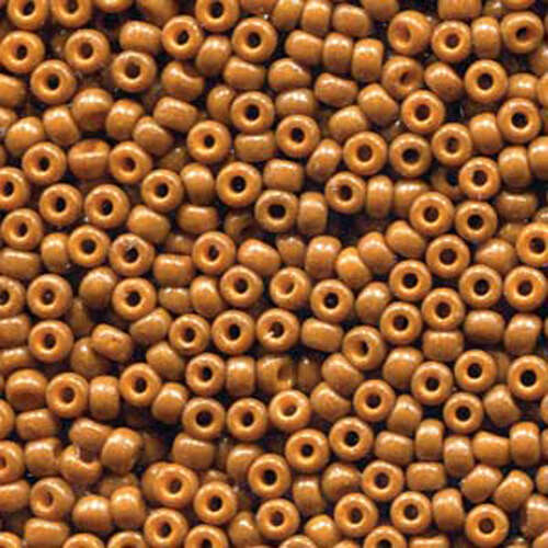 Miyuki 8/0 Rocaille Bead - 8-94459 - Duracoat Opaque Dyed Brown - 125gm Bag