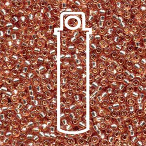 Miyuki 11/0 Rocaille Bead - 11-94271 - Duracoat Dyed Silver Lined Silver - 23gm Tube