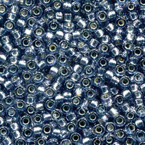 Miyuki 6/0 Rocaille Bead - 6-94276 - Duracoat Silver Lined Dyed Denim - 100gm Bag
