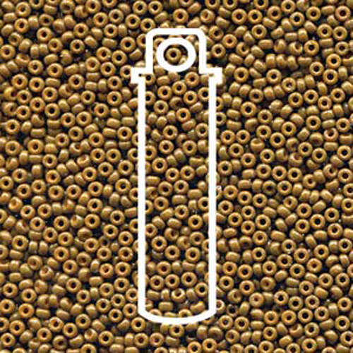 Miyuki 11/0 Rocaille Bead - 11-94492 - Duracoat Dyed Opaque Topaz - 23gm Tube