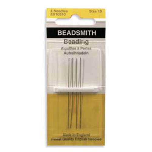 John James - English Beading Needles - 4 Pack Size 10 - ZB10510