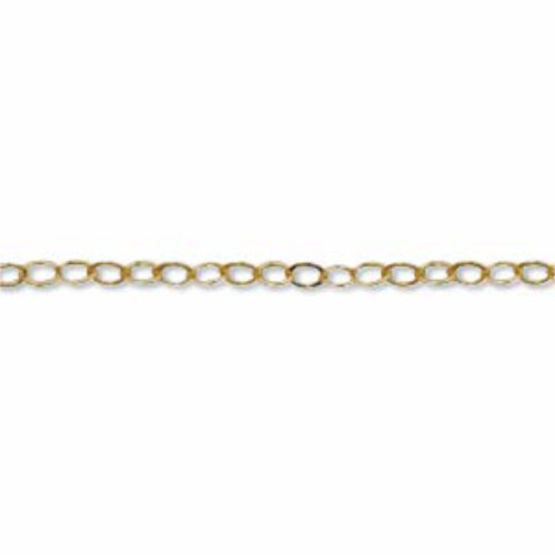 1.3mm Flat Cable Chain - 1.5m 14K Gold Filled - GFCH001