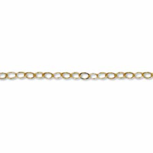 1.3mm Flat Cable Chain - 1.5m 14K Gold Filled - GFCH001