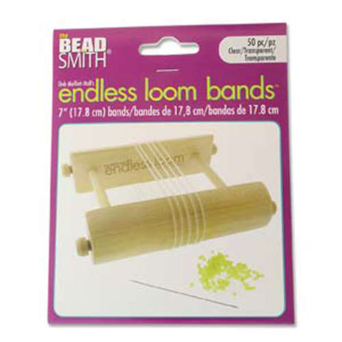 Endless Loom Bands 7 Inch Clear Bag Of 50 - ENDB-7-CL-50