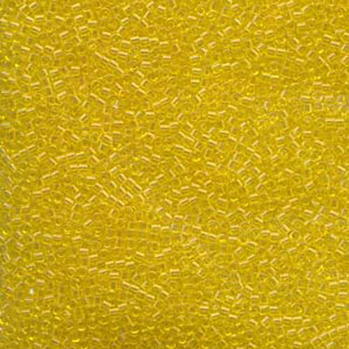 Miyuki 11/0 Delica Bead - DB1301 - Transparent Dyed Light Yellow - 100gm Bag