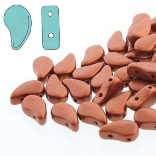 Paisley Duo 8mm x 5mm - Bronze Fire Red - PD8500030-01750 - 100gm Bag