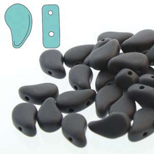 Paisley Duo 8mm x 5mm - Jet Matte - PD8523980-84110 - 100gm Bag