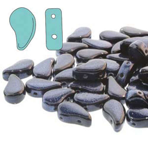 Paisley Duo 8mm x 5mm - Metalust Steel Blue - PD8523980-24204 - 100gm Bag