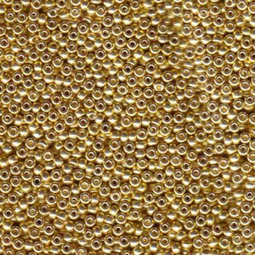 Miyuki 6/0 Rocaille Bead - 6-91052 - Galvanized Gold - 100gm Bag