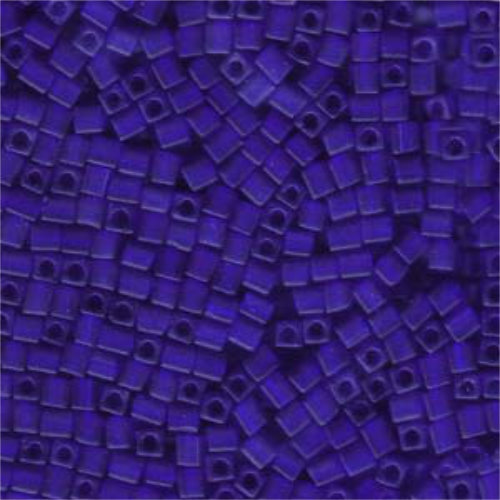 Miyuki 3mm (SB3) Square Bead - SB3-151F - Matte Transparent Cobalt - 250gm Bag