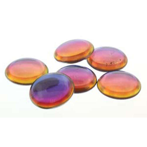 18mm Czech Round Backlit Vapor Cabochon - CAB-R18-00030-29942