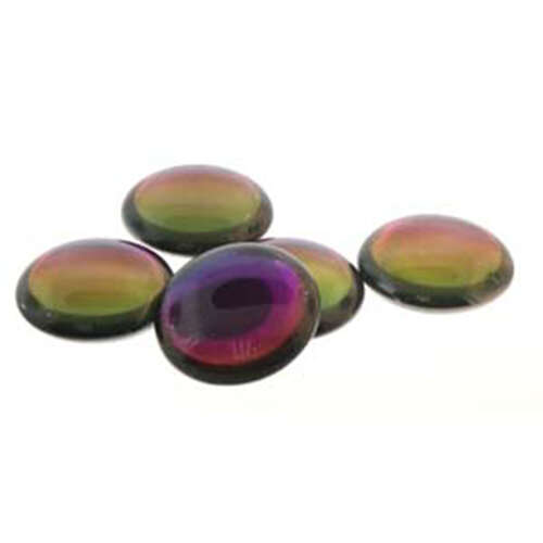 25mm Czech Round Backlit Purple Haze Cabochon - CAB-R25-00030-29532 - Bag of 2