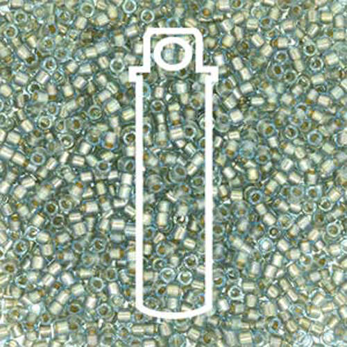 Miyuki 11/0 Delica Bead - DB2379 - Fancy Lined Blue Silver - 7.2gm Tube