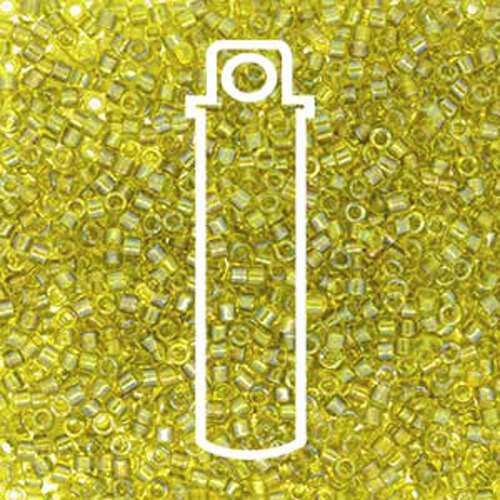 Miyuki 11/0 Delica Bead - DB2377 - Fancy Lined Olive - 7.2gm Tube