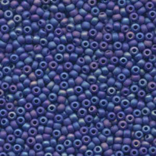 Miyuki 8/0 Rocaille Bead - 8-9414FR - Matte Opaque Cobalt AB - 250gm Bag