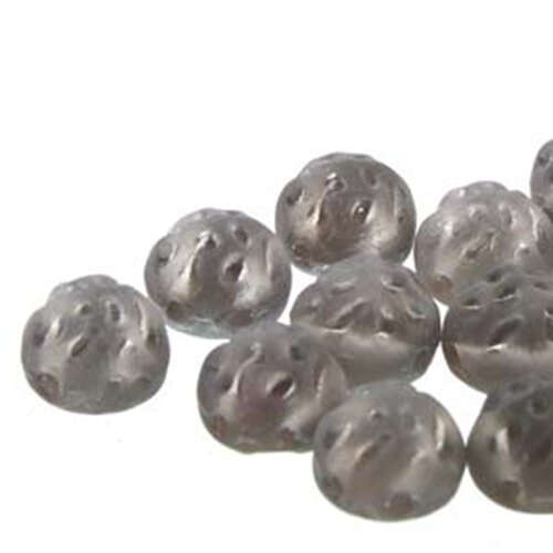 7mm Baroque Cabochon 2 Hole - Matte Backlit Petroleum - CCB0700030-26671 - 100gm Bag