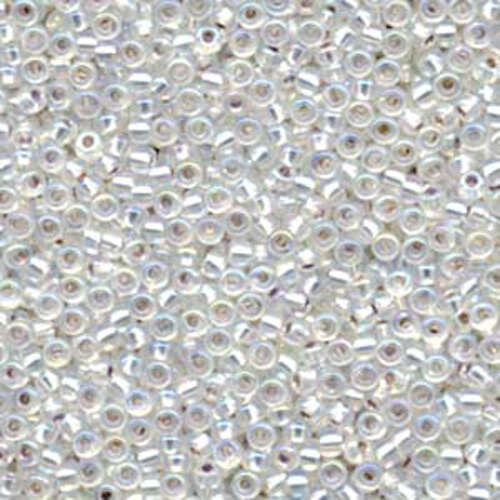 Miyuki 8/0 Rocaille Bead - 8-91001 - Silver Lined Crystal AB - 250gm Bag