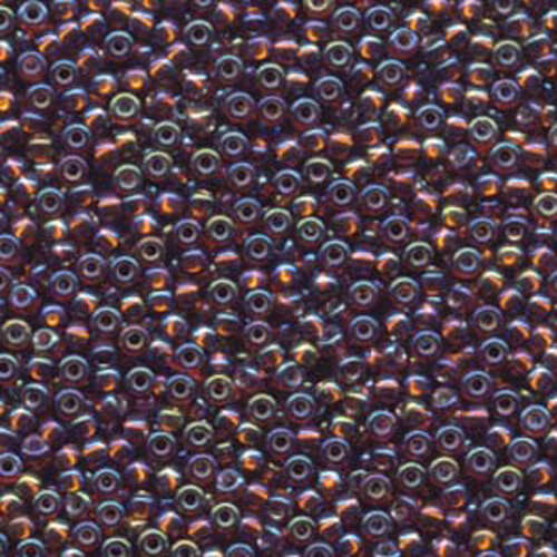 Miyuki 8/0 Rocaille Bead - 8-91005 - Silver Lined Dark Topaz AB - 250gm Bag