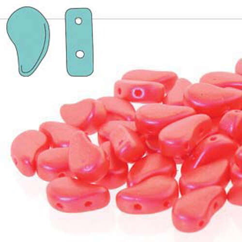 Paisley Duo 8mm x 5mm - Tutti Frutti Watermelon - PD8502010-24502 - 100gm Bag