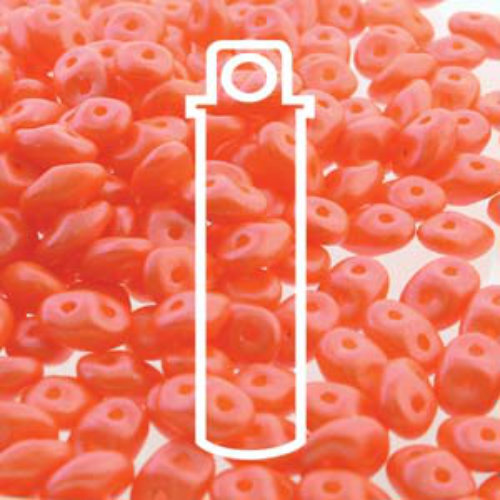 Super Duo 2.5mm x 5mm - DU0502010-24507 - Tutti Frutti Canatloupe - 22.5gm Tube