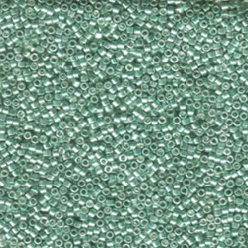 Miyuki 11/0 Delica Bead - DB414 - Galvanized Dyed Green - 100gm Bag