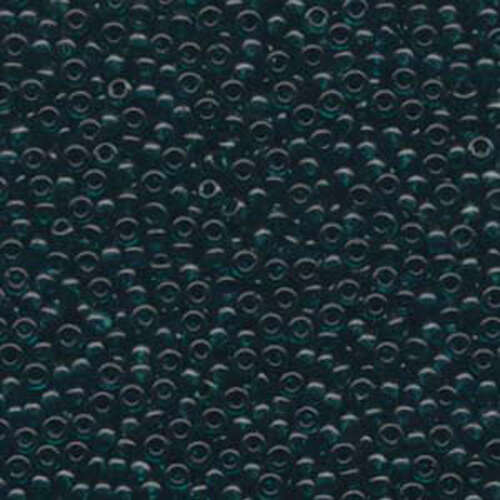 Miyuki 8/0 Rocaille Bead - 8-92406 - Transparent Dark Teal - 250gm Bag