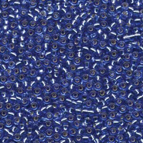 Miyuki 8/0 Rocaille Bead - 8-92431 - Silver Lined Dark Cornflower - 250gm Bag