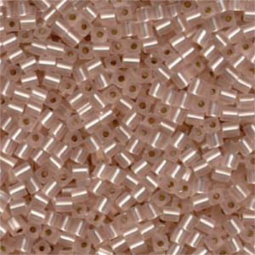 Miyuki 3mm (SB3) Square Bead - SB3-23F - Silver Lined Light Blush - 250gm Bag