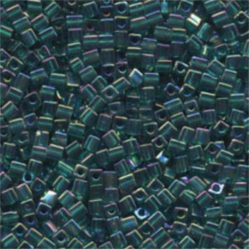 Miyuki 3mm (SB3) Square Bead - SB3-2405R - Transparent Teal AB - 250gm Bag