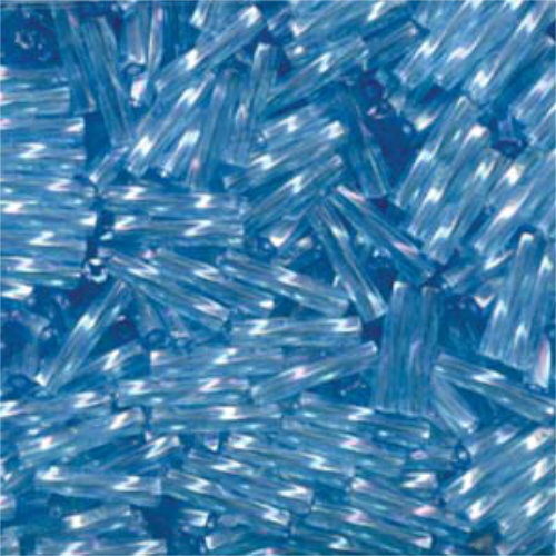Miyuki 12mm Twisted Bugle Bead - TW2712-260 - Transparent Aqua AB - 250gm Bag