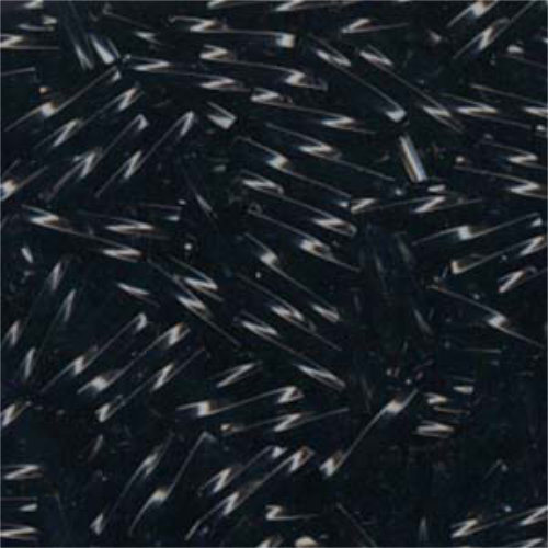 Miyuki 12mm Twisted Bugle Bead - TW2712-401 - Black - 250gm Bag