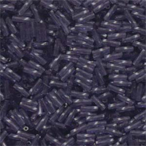 Miyuki 6mm x 2mm Twisted Bugle Bead - TW206-1722 - Transparent Dyed Amethyst - 250gm Bag