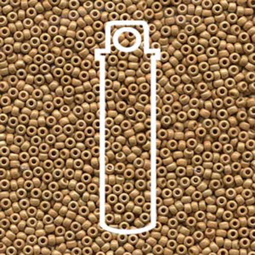 Miyuki 11/0 Rocaille Bead - 11-94202F - Matte Duracoat Galvanized Gold - 8.5gm Tube