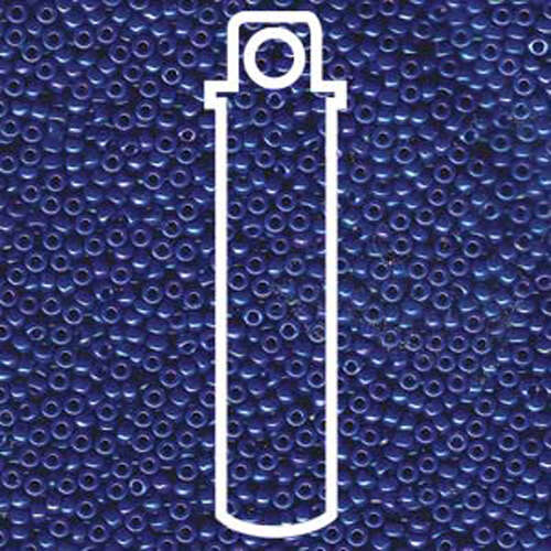 Miyuki 11/0 Rocaille Bead - 11-91945 - Opaque Cobalt Luster - 8.5gm Tube
