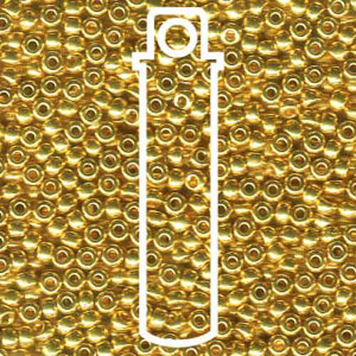 Miyuki 11/0 Rocaille Bead - 11-9193 - Light 24KT Goldplated - 8.5gm Tube